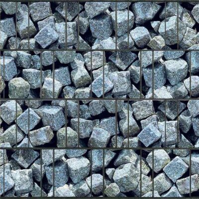 Granitwürfel - Bedruckte Zaun Sichtschutz Rolle