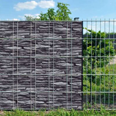 Schiefer - Bedruckter Sichtschutz - Individuelle Zaunfolie PES