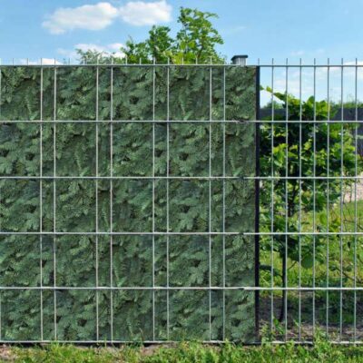 Tannenzweige Optik – grüner blickdichter Sichtschutz für Mattenzaun