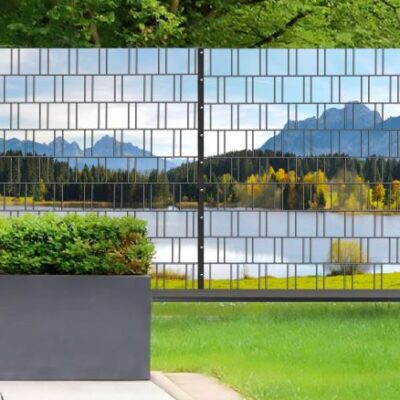 Bavaria - Panorama XL bedruckte Design-Zaunblenden für Doppelstabmattenzaun