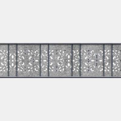 Venezia Ornament Einzelstreifen Laser - Zaun Sichtschutz