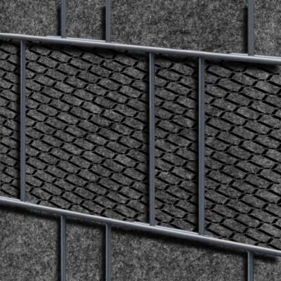 Florenz Brick Einzelstreifen - Dekor Design Vlies Sichtschutz für Zaun