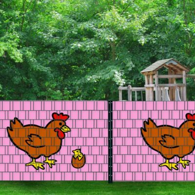 Huhn - Individuell gestaltete Zaunverkleidung