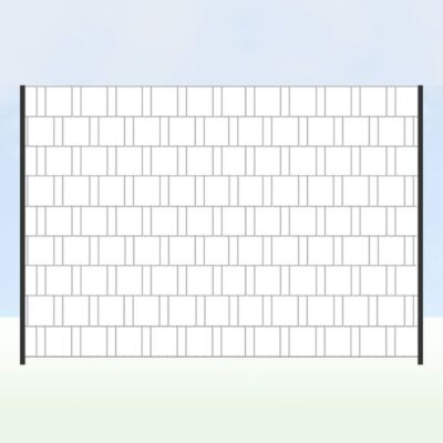 Eigenes Zaunmotiv – Individuell gestalteter Sichtschutz für Doppelstabmattenzaun | Persönliches Foto-Design | UV-beständig & wetterfest | 2,6 m × 1,8 m Fläche