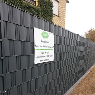 50 m Sichtschutzrolle – stabil & blickdicht | Anthrazit, Grün oder Hellgrau | UV-beständig & wetterfest | Sicht- & Windschutz für Doppelstabmattenzäune