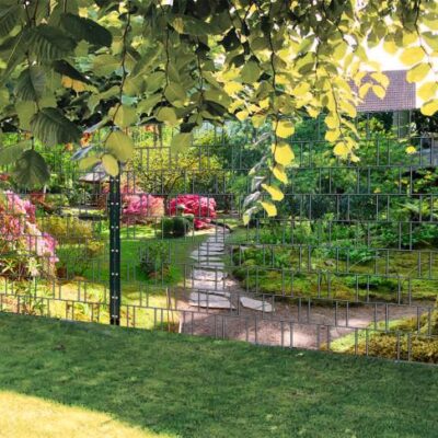 Natur – Panorama XL bedruckte Zaunblenden für Doppelstabmattenzaun | 1,8 m × 5 m | UV-beständig, wetterfest & blickdicht | Hochwertiger PES-Sichtschutz mit Naturmotiv