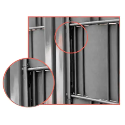 Kunststoff-Klemme Refugio – U-Form Befestigungsprofil / Clip für Sichtschutz & Windschutz an Toren | Doppelstabgitterzaun 50/200 mm | RAL-Farben